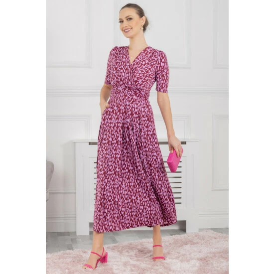 Jolie Moi Red Molly Jersey Maxi Dress 3 Jolie Moi Red Molly Jersey Maxi Dress
