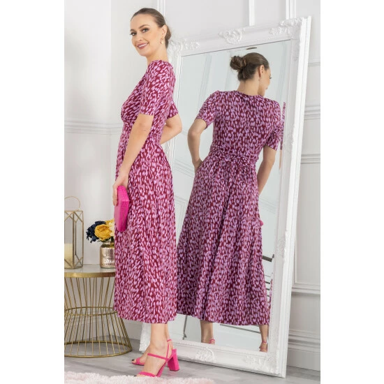 Jolie Moi Red Molly Jersey Maxi Dress 8 Jolie Moi Red Molly Jersey Maxi Dress - Image 6