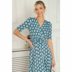 Jolie Moi Green Molly Jersey Midi Dress -Jolie Moi Shop unnamed file 4