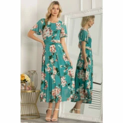 Jolie Moi Green Anaiah Mesh Maxi Dress -Jolie Moi Shop unnamed file 41