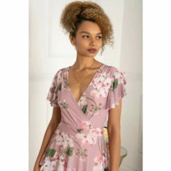 Jolie Moi Pink Gabielle Tiered Midi Dress -Jolie Moi Shop unnamed file 412