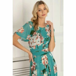 Jolie Moi Green Anaiah Mesh Maxi Dress -Jolie Moi Shop unnamed file 42