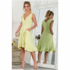 Jolie Moi Eliza Yellow Frill Hem Dress 7 Jolie Moi Eliza Yellow Frill Hem Dress -Jolie Moi Shop unnamed file 425