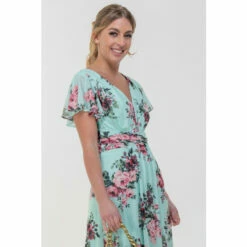 Jolie Moi Bethany Green Mesh Midi Dress -Jolie Moi Shop unnamed file 436