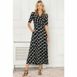 Jolie Moi Akayla Printed Jersey Maxi Black Dress -Jolie Moi Shop unnamed file 480