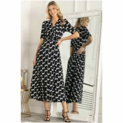 Jolie Moi Akayla Printed Jersey Maxi Black Dress -Jolie Moi Shop unnamed file 481