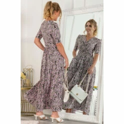 Jolie Moi Pink Kendall Wrap Front Maxi Dress -Jolie Moi Shop unnamed file 492