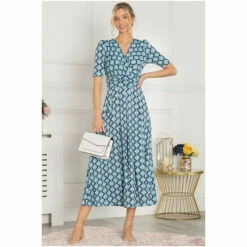 Jolie Moi Green Molly Jersey Midi Dress -Jolie Moi Shop unnamed file 5