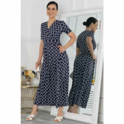 Jolie Moi Blue Kiera Wrap Front Maxi Dress -Jolie Moi Shop unnamed file 524