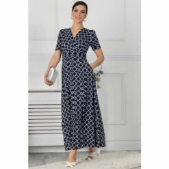 Jolie Moi Blue Kiera Wrap Front Maxi Dress -Jolie Moi Shop unnamed file 525