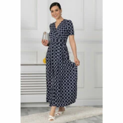 Jolie Moi Blue Kiera Wrap Front Maxi Dress -Jolie Moi Shop unnamed file 527