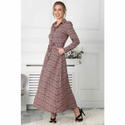 Jolie Moi Pink Lucia Print Shirt Maxi Dress 4 Jolie Moi Pink Lucia Print Shirt Maxi Dress -Jolie Moi Shop unnamed file 538