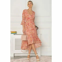 Jolie Moi Pink Geelan Tiered Hem Midi Dress 4 Jolie Moi Pink Geelan Tiered Hem Midi Dress -Jolie Moi Shop unnamed file 551