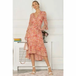 Jolie Moi Pink Geelan Tiered Hem Midi Dress 6 Jolie Moi Pink Geelan Tiered Hem Midi Dress -Jolie Moi Shop unnamed file 553