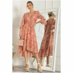 Jolie Moi Pink Geelan Tiered Hem Midi Dress 8 Jolie Moi Pink Geelan Tiered Hem Midi Dress -Jolie Moi Shop unnamed file 555