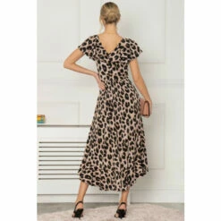 Jolie Moi Pink Gerrilyn Frill Print Dress -Jolie Moi Shop unnamed file 557