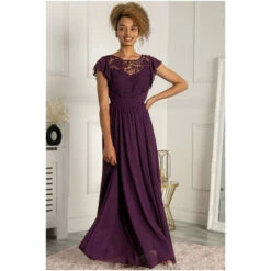Jolie Moi Purple Crochet Lace Bodice Maxi Dress -Jolie Moi Shop unnamed file 567