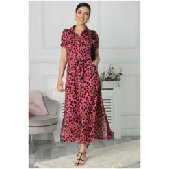 Jolie Moi Pink Jocelyn Maxi Shirt Dress -Jolie Moi Shop unnamed file 649