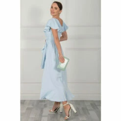 Jolie Moi Blue Vella Frill Wrap Maxi Dress -Jolie Moi Shop unnamed file 679