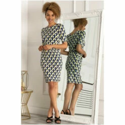 Jolie Moi Yellow Half Sleeve Pencil Dress -Jolie Moi Shop unnamed file 714