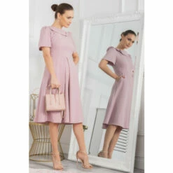 Jolie Moi Valery Pink Button Collar Dress 5 Jolie Moi Valery Pink Button Collar Dress -Jolie Moi Shop unnamed file 718