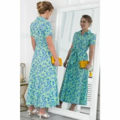 Jolie Moi Green Viera Maxi Shirt Dress -Jolie Moi Shop unnamed file 730