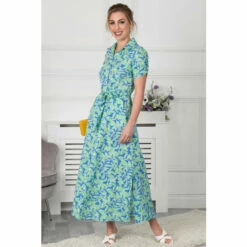 Jolie Moi Green Viera Maxi Shirt Dress -Jolie Moi Shop unnamed file 733