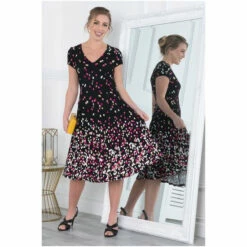 Jolie Moi Sasha Black Fit And Flare Midi Dress -Jolie Moi Shop unnamed file 742