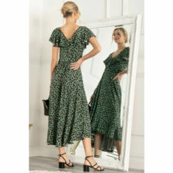 Jolie Moi Green Luciana Frilly Dipped Hem Dress 5 Jolie Moi Green Luciana Frilly Dipped Hem Dress -Jolie Moi Shop unnamed file 779