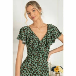 Jolie Moi Green Luciana Frilly Dipped Hem Dress 6 Jolie Moi Green Luciana Frilly Dipped Hem Dress -Jolie Moi Shop unnamed file 780