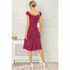 Jolie Moi Pink Lindsey Bow Front Midi Dress -Jolie Moi Shop unnamed file 789