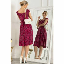 Jolie Moi Pink Lindsey Bow Front Midi Dress -Jolie Moi Shop unnamed file 792