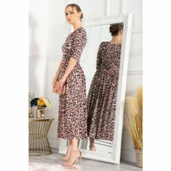 Jolie Moi Pink Animal Print Sleeved Jersey Maxi Dress 5 Jolie Moi Pink Animal Print Sleeved Jersey Maxi Dress -Jolie Moi Shop unnamed file 817