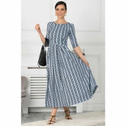 Jolie Moi Cierra Blue 3/4 Sleeve Maxi Dress 7 Jolie Moi Cierra Blue 3/4 Sleeve Maxi Dress -Jolie Moi Shop unnamed file 850