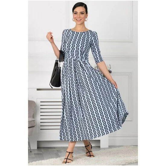unnamed-file-851.jpg Jolie Moi Cierra Blue 3/4 Sleeve Maxi Dress -Jolie Moi Shop unnamed file 851