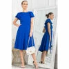 Jolie Moi Jaelyn Blue Flare Sleeve Dress -Jolie Moi Shop unnamed file 871