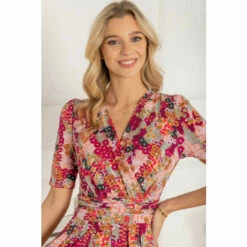 Jolie Moi Orange Akayla Printed Jersey Maxi Dress -Jolie Moi Shop unnamed file 914