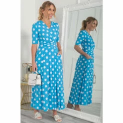 Jolie Moi Blue Odelia Wrap Front Maxi Dress -Jolie Moi Shop unnamed file 92
