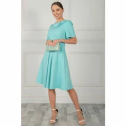 Jolie Moi Blue Valencia Button Collar Dress 5 Jolie Moi Blue Valencia Button Collar Dress -Jolie Moi Shop unnamed file 925
