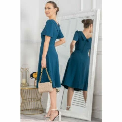 Jolie Moi Blue Debora Button Neck Dress 6 Jolie Moi Blue Debora Button Neck Dress -Jolie Moi Shop unnamed file 973