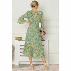 Jolie Moi Green Geelan Tiered Hem Maxi Dress -Jolie Moi Shop unnamed file 99