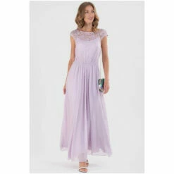 Jolie Moi Purple Basia Bridesmaid Lace Bodice Maxi Dress -Jolie Moi Shop unnamed file 995